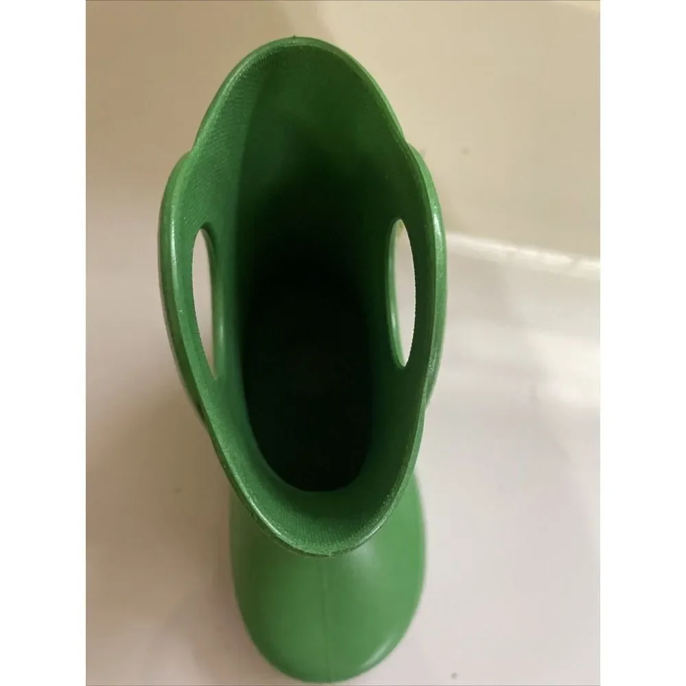 SINGLE LEFT BOOT Okabashi Kids Kendall Rain‎ Boot Green Dinosaur Size 5